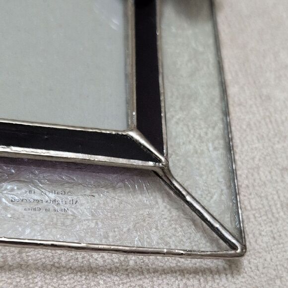 Gallery Stained Glass Blue Butterfly Picture Frame 3.5" X 5" Photo Opening - Picture 6 of 12